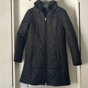 Black light puffer coat